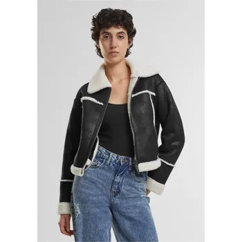 Dámská větrovka Ladies Shearling Jacket - black/whitesand M