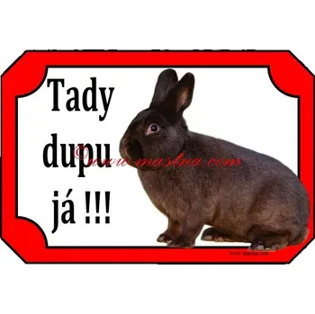 Cedulka králík havana 2 - Bez samolepicí vrstvy