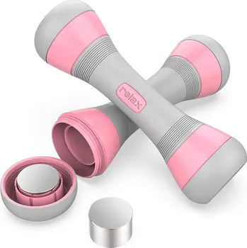 VERK GROUP Činky 2 X 2KG RŮŽOVÉ (8) GAB_B