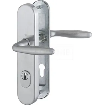 HOPPE Bezpečnostní kování Verona se zakrytím vložky Provedení: klika - klika, Povrch: F69 nerez