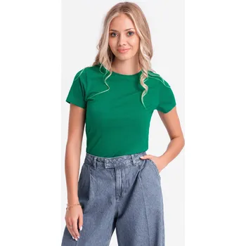 Dámské tričko Dámské základní tričko 001SLR - zelené - XXL