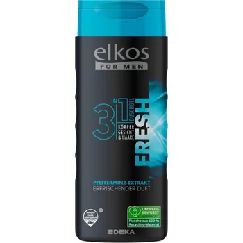 Sprchový gel ELKOS spr.gel Men 3v1 Fresh Pfefferminz-Extrekt 300ml