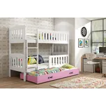 Falco Patrová postel s přistýlkou Kuba bílá/růžová
