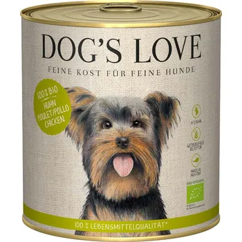 Krmivo pro psa Dog's Love konzerva Bio Kuře 800g