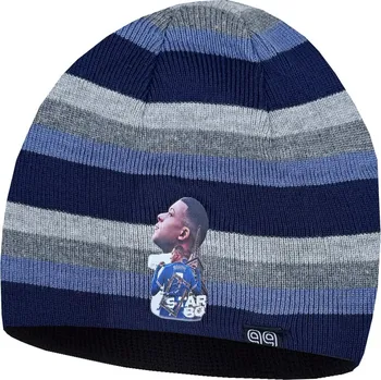 Čepice Numberoplus Dětská fotbalová pletená čepice - Francie Kylian Mbappé MP10 Barva: Modrá