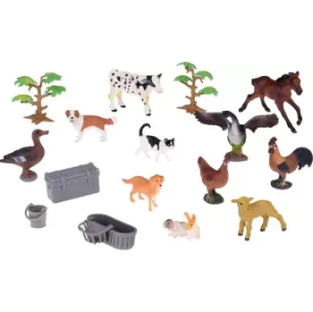 Figurka Zvířátka z farmy, 17ks