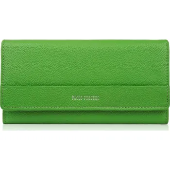 Paolo Peruzzi Velká dámská kožená peněženka s RFID ochranou Paolo Peruzzi; zelená