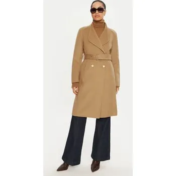 Dámský kabát Liu Jo Vlněný kabát WF4060 T4627 Hnědá Regular Fit 42