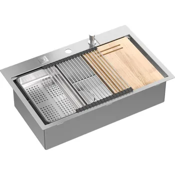 Nerezový dřez Kuchyňský nerezový dřez REA BURT 110 WORKSTATION nerez kartáčovaná