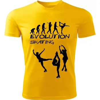 Chlapecké tričko Evolution SKATING dětské tričko žluté 146 (dětské tričko EVOLUTION SKATING krasobruslení)
