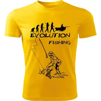 Evolution FISHING dětské tričko žluté (dětské tričko EVOLUTION FISHING rybaření)