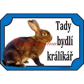 Cedulka králík kastorex, castorex - Bez samolepicí vrstvy