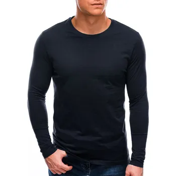 Pánské tričko Pánské tričko s dlouhým rukávem bez potisku 59L - tmavě modré - 3XL