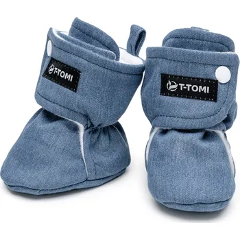 Capáčky T-TOMI Capáčky Washed DENIM (0-3 měsíce)