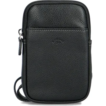 Kabelka Dámská kožená crossbody kapsa černá - Katana Soffix černá