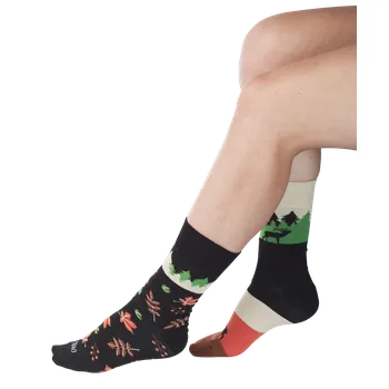 Pánské ponožky Veselé ponožky TETRAO jeleny na podzim 35-38