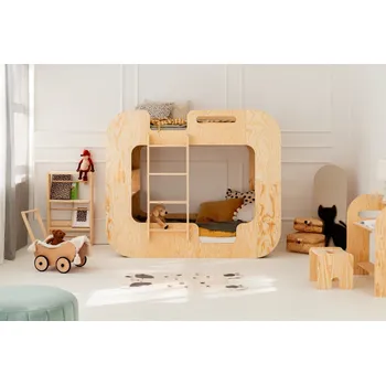 Dětská postel MUNDO Dětská palanda domeček Mila ADEKO Rozměr: 80 x 200 cm