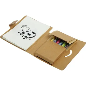 Zápisník Souprava na kreslení HAPPY - souprava na kreslení 104 x 89 mm s potiskem Cenové rozmezí: 1000 - 2999 ks souprava na kreslení 104 x 89 mm s potiskem