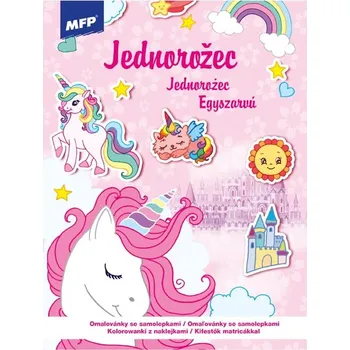 omalovánky Omalovánky se samolepkami Jednorožec 210x295mm/32s