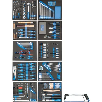 Stahovák GEDORE BLUE WHL-L7-TS-308 Workster vozík na náradí se sortimentem WHL-L7-TS-308 3082113