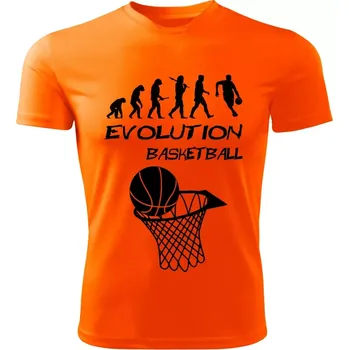 Chlapecké tričko Evolution BASKETBAL dětské tričko oranžové (dětské tričko EVOLUTION BASKETBALL)