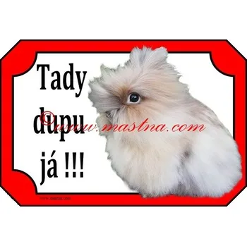 Cedulka králík teddy, dlouhosrstý 2 - Bez samolepicí vrstvy