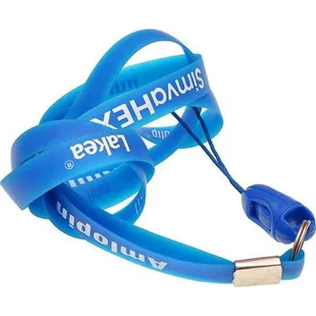 Lanyardy PLASTIC - silikonové s potiskem Šířka: 10mm, Cenové rozmezí: 5000 - 9999 ks, Technologie tisku: Sítotisk silikonové s potiskem