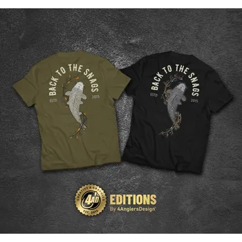 Samolepící dekorace 4anglersdesign Tričko Back To The Snags khaki - XXL