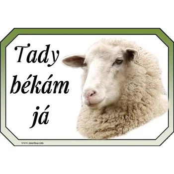 Cedulka ovce merino békám - Bez samolepicí vrstvy