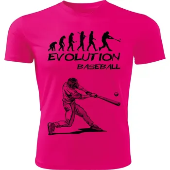 Chlapecké tričko Evolution BASEBALL dětské tričko růžové 158 (dětské tričko EVOLUTION)