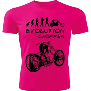 Evolution CHOPPER dětské tričko růžové 158 (dětské tričko EVOLUTION CHOPPER)