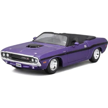 autíčko Maisto Dodge Challenger R/T Convertible 1970 1:24 fialová metalíza - expresní doprava