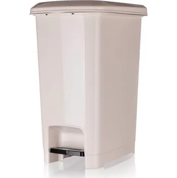 Odpadkový koš Koš odpadkový nášlapný STEP 40 l, krémový
