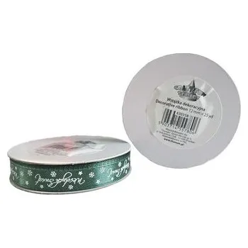 Set školních potřeb Wstążka satynowa Wesołych Świąt 12mm zielona