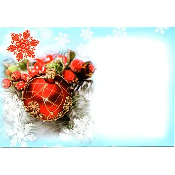 Obálka Aria Vánoční obálky 177 x 120 mm - Červená ozdoba OB103