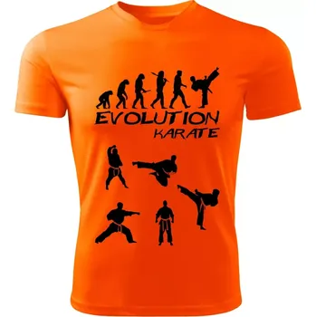 Chlapecké tričko Evolution KARATE dětské tričko oranžové 158 (dětské tričko EVOLUTION KARATE)
