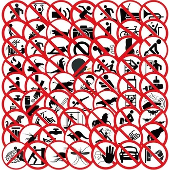 samolepka Vtipné zákazové samolepky