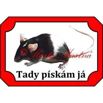 Cedulka myš - Bez samolepicí vrstvy