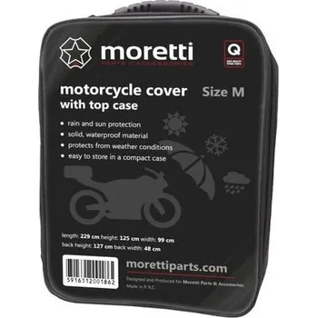 Plachta na motorové vozidlo Plachta na motocykl s kufrem vel. M