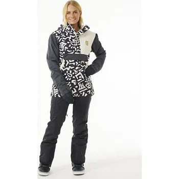 Bunda Rip Curl ANTI SERIES ANORAK 10K 10K Washed Black Se velikost S