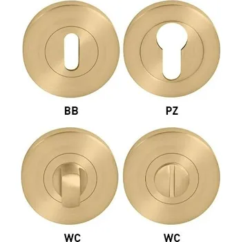 MPK - ROZETA - R (šroubovací) rozety WC OLS - Mosaz broušená