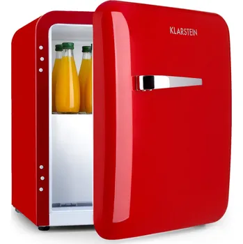 Chlazení Klarstein Audrey 44cm 37L Mini Lednice Červená (10046054)
