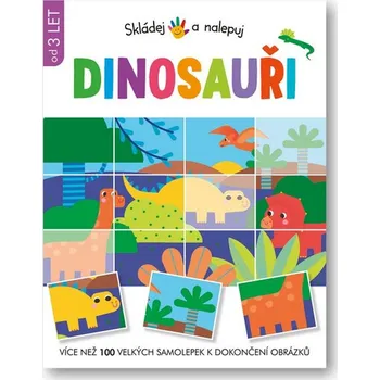 interaktivní kniha Svojtka Skládej a nalepuj Dinosauři