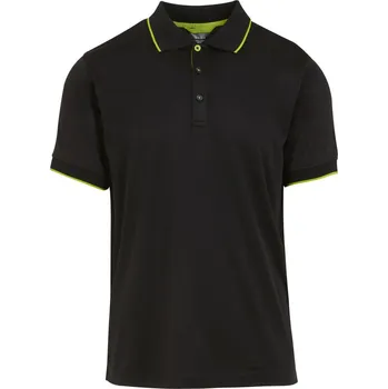 Pánské tričko Piqué polo "Navigate" TRS 264 black-lime green XXL
