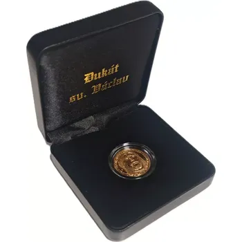 Sběratelství Etue kožená krabička pro dukát sv. Václav 2024
