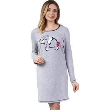 Dámská móda Dámská noční košile 142/43 Regina Barva/Velikost: šedá melír / L