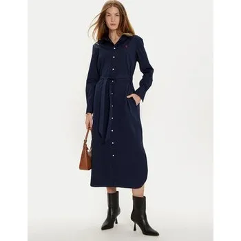 Dámské oblečení Polo Ralph Lauren Košilové šaty 211944007003 Tmavomodrá Regular Fit 4