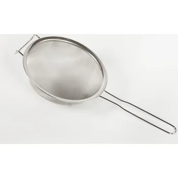 Cedník a síto Cedník d25x 8cm, hustý, nerezový, rukojeť 25cm