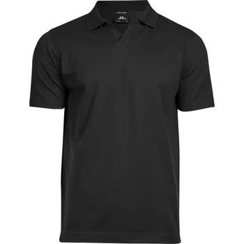 Pánské luxusní elastické piqué polo z těžké bavlny TJ 1404 black 3XL