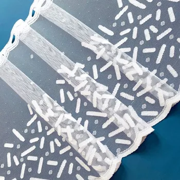 Vitrážová záclona Charlie obšití okrajů 40